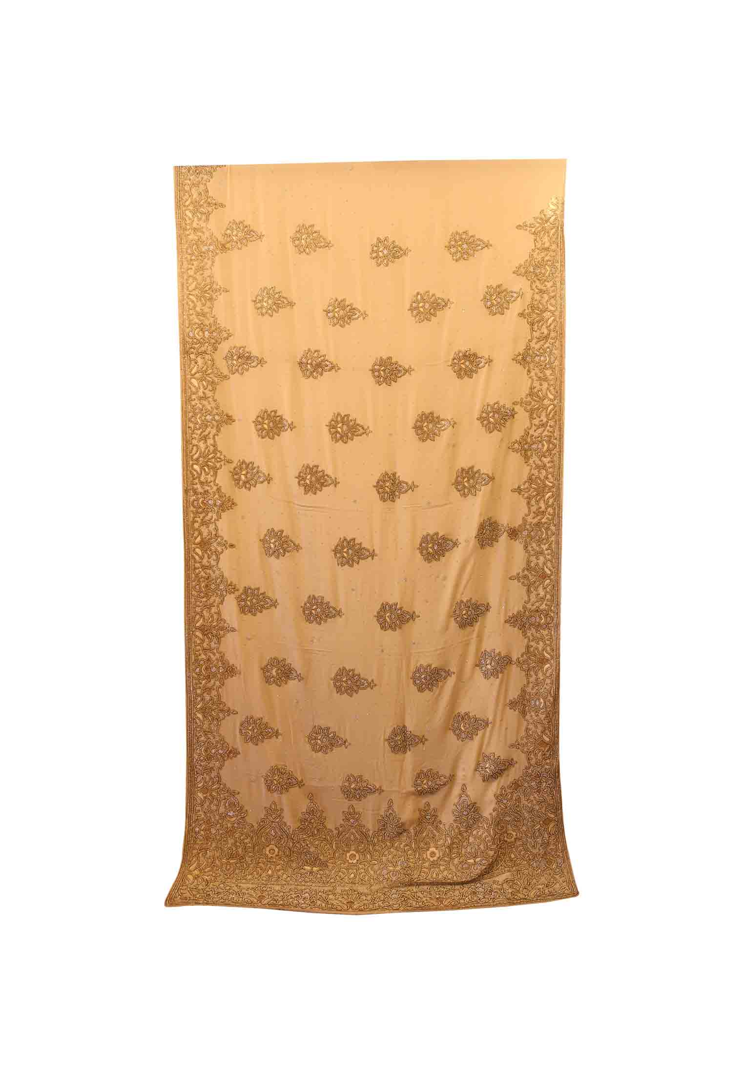 Italian crafts royal stone wedding saree