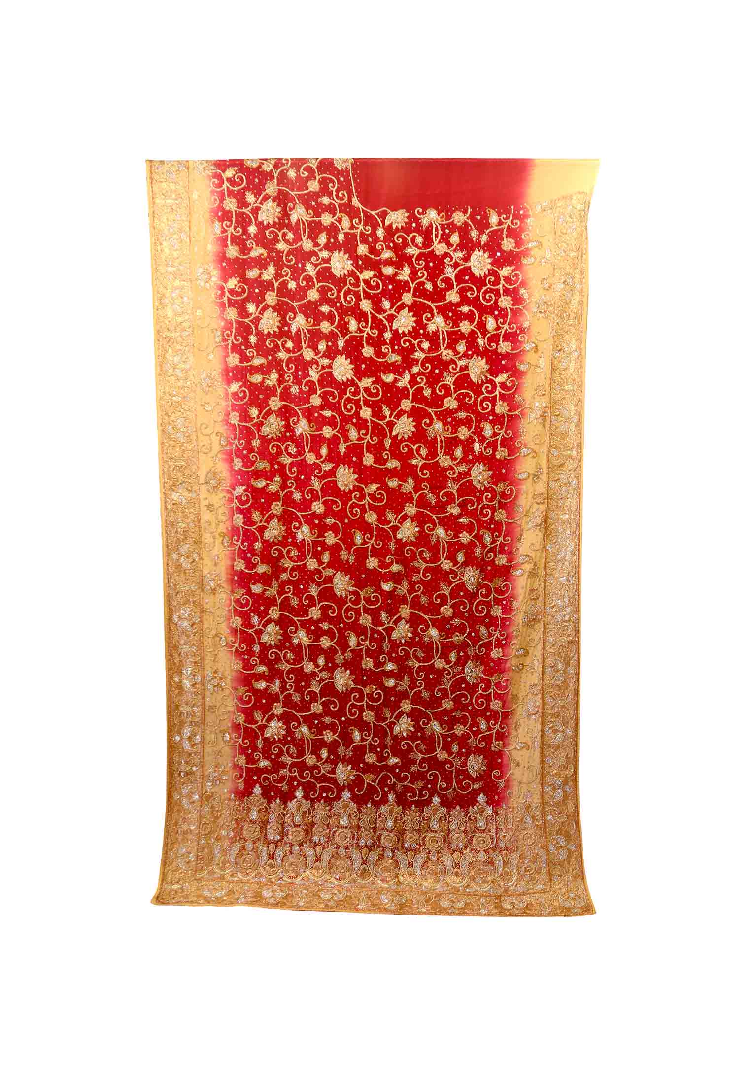 Magenta italian crafts wedding saree