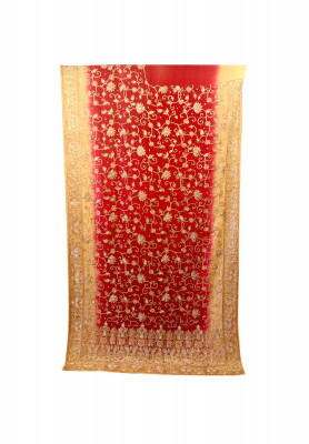 Magenta italian crafts wedding saree