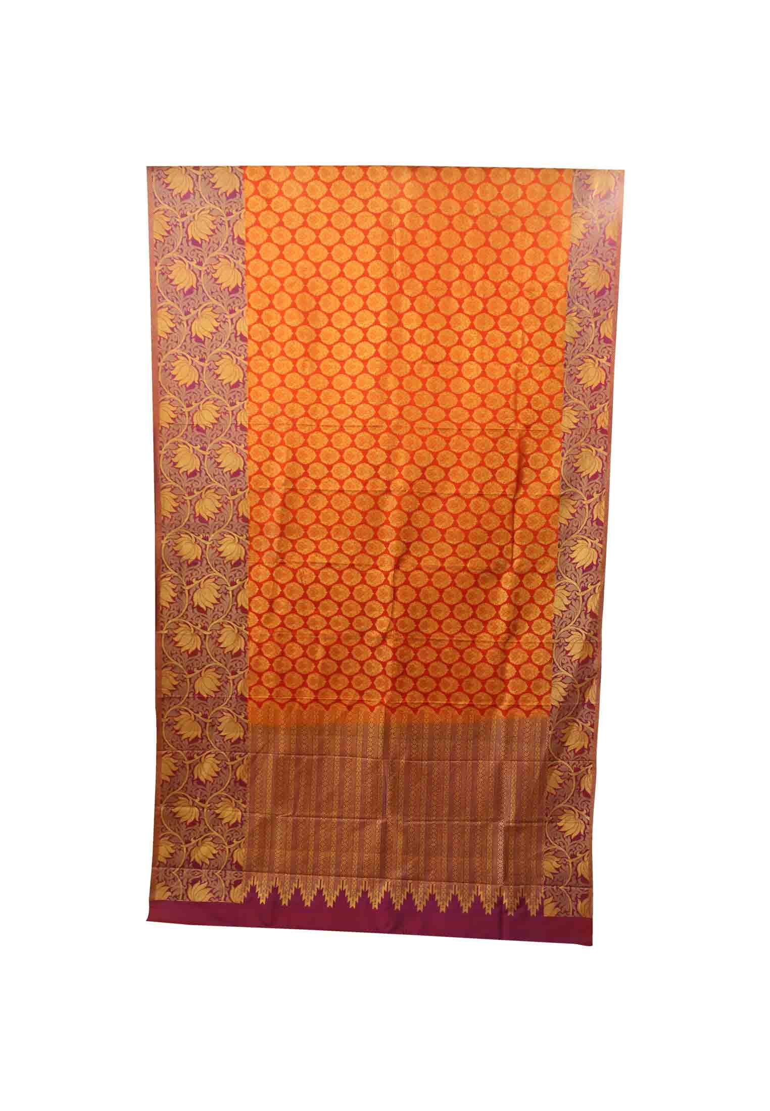 Katan real jori kanjivaram wedding saree
