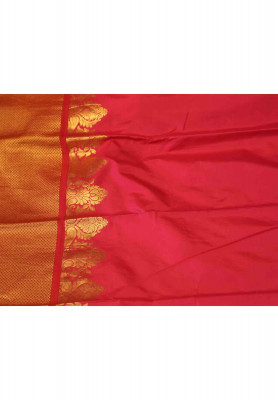 Katan jori work half kanjivaram saree