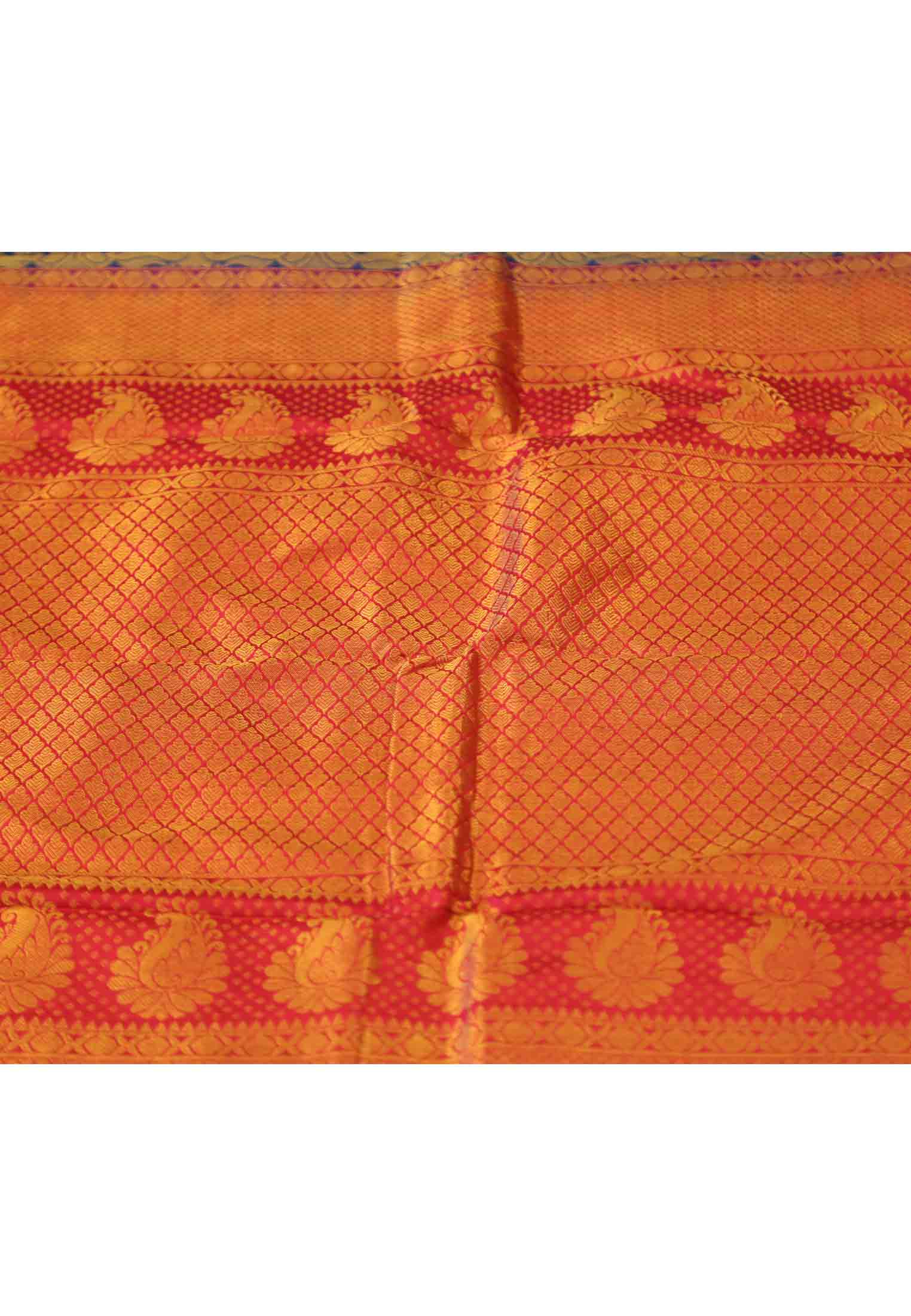 Katan jori work half kanjivaram saree