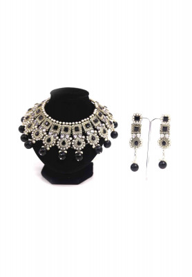 White crystal stone jewelry set