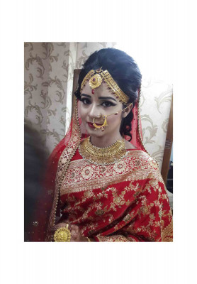 Beautiful reception bridal makeup