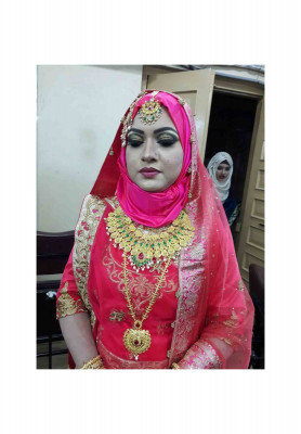 Beautiful reception bridal makeup