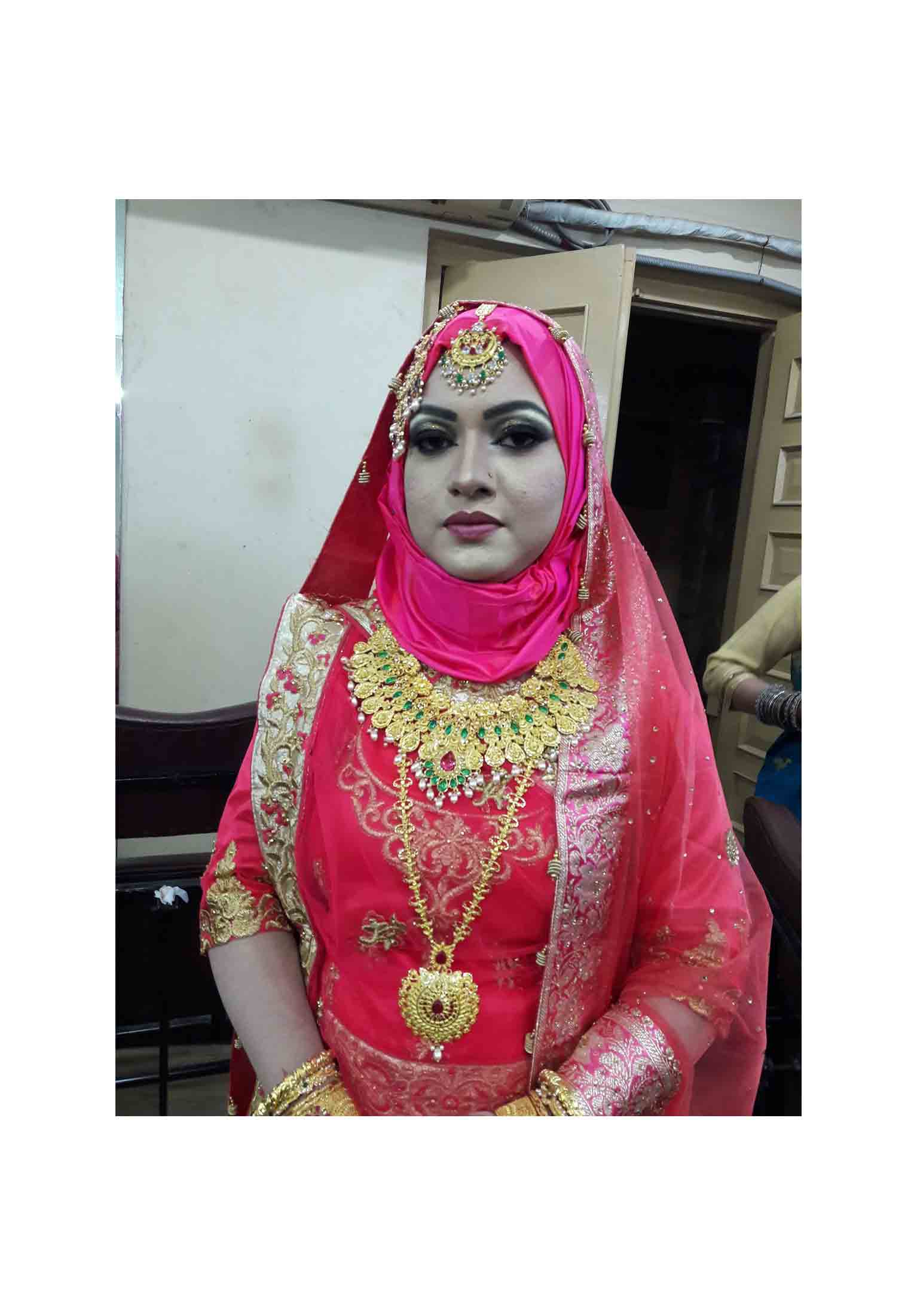 Beautiful reception bridal makeup