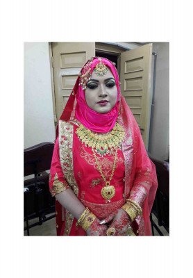 Beautiful reception bridal makeup