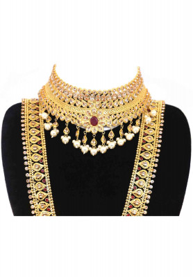 Gold Plated Kontho Set