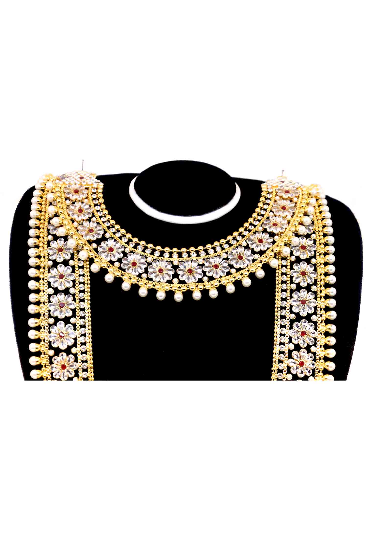 White Gold Plated Necklace Set