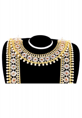 White Gold Plated Necklace Set