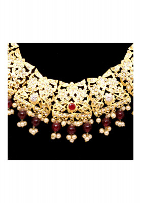 Gold Plated Kalai Necklace Set