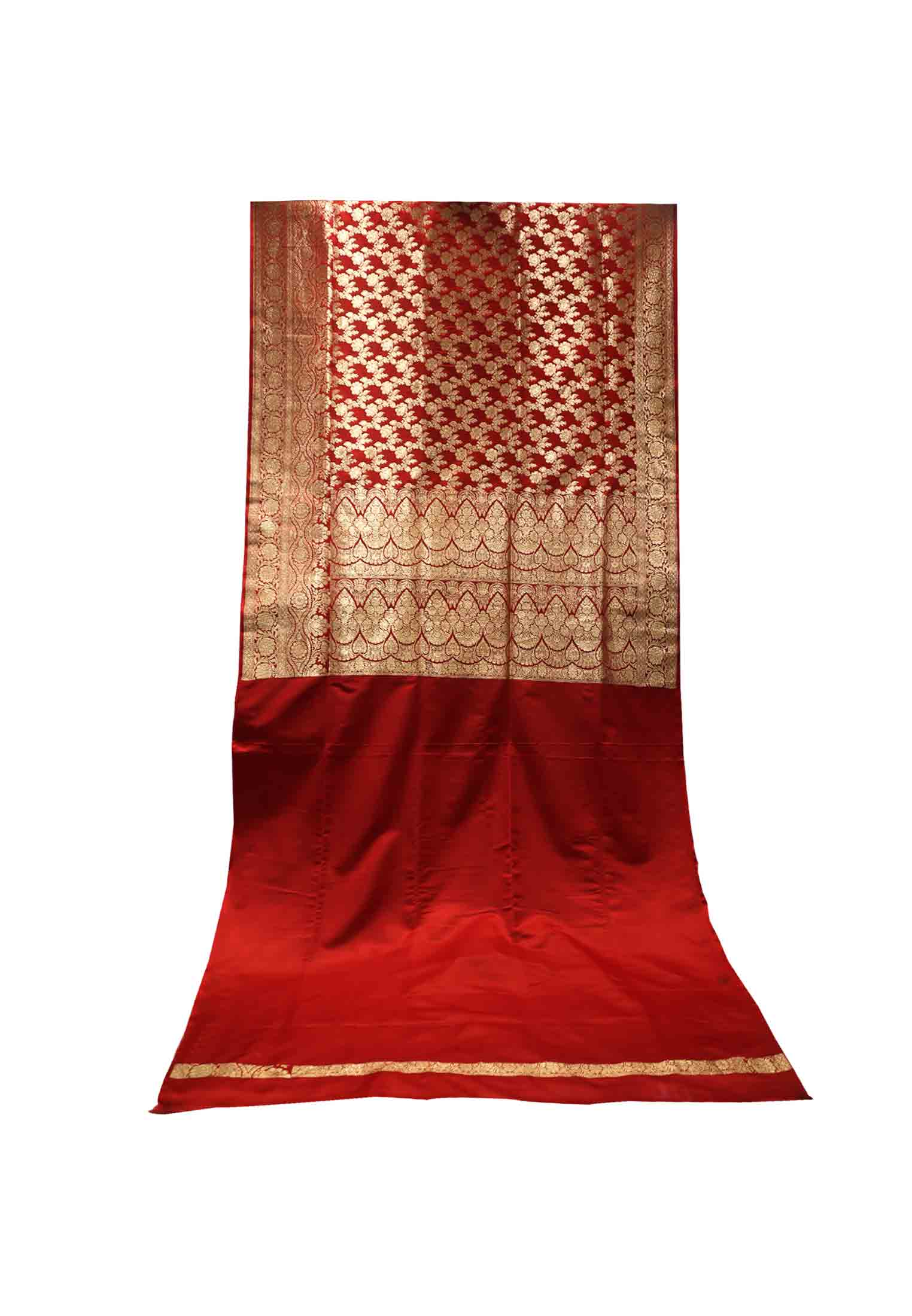 Traditional Maroon Indian Benarasi