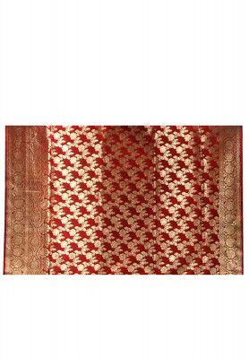 Traditional Maroon Indian Benarasi