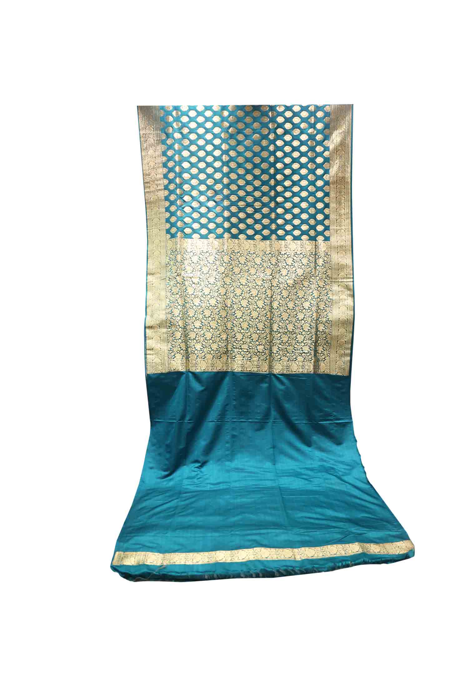 Sea Green Indian Benarasi