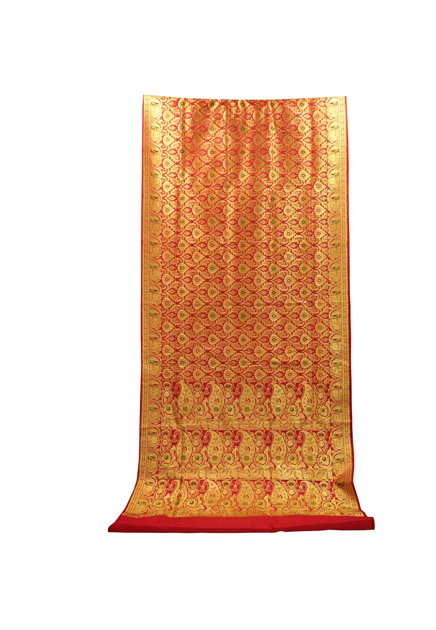 Pink Satin Benarasi