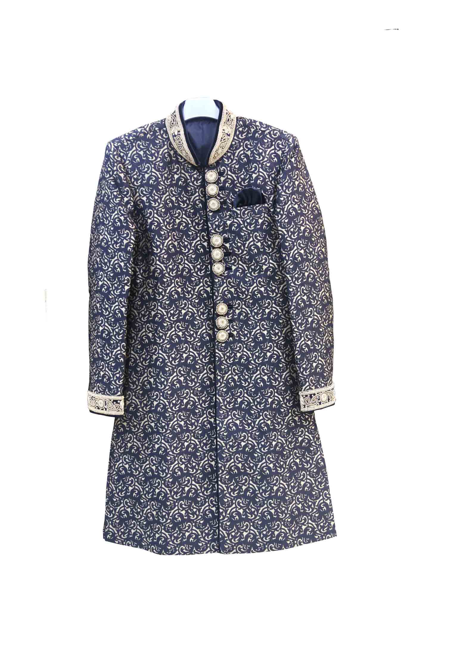 Black Katan Sherwani