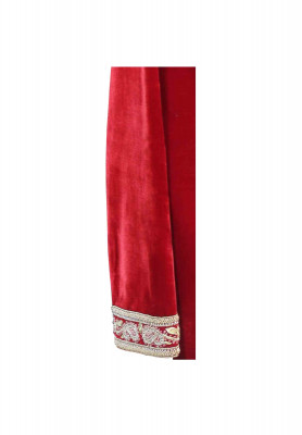 Red Velvet Sherwani