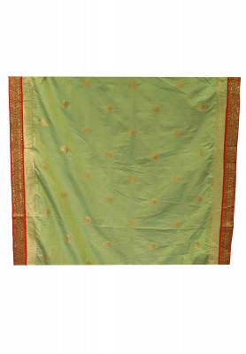 Lemon Colored Katan Saree