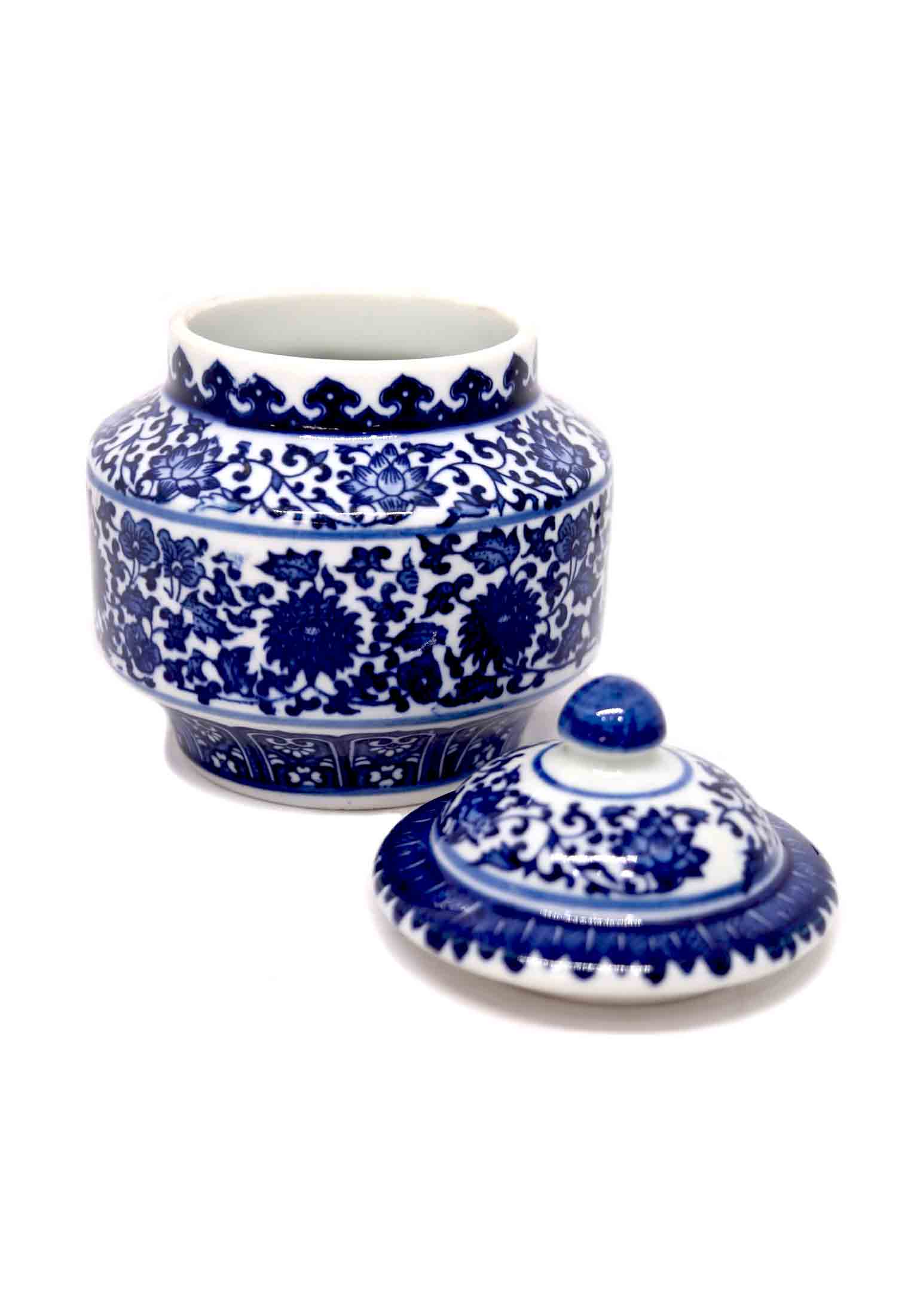 Blue and White Candy Pot