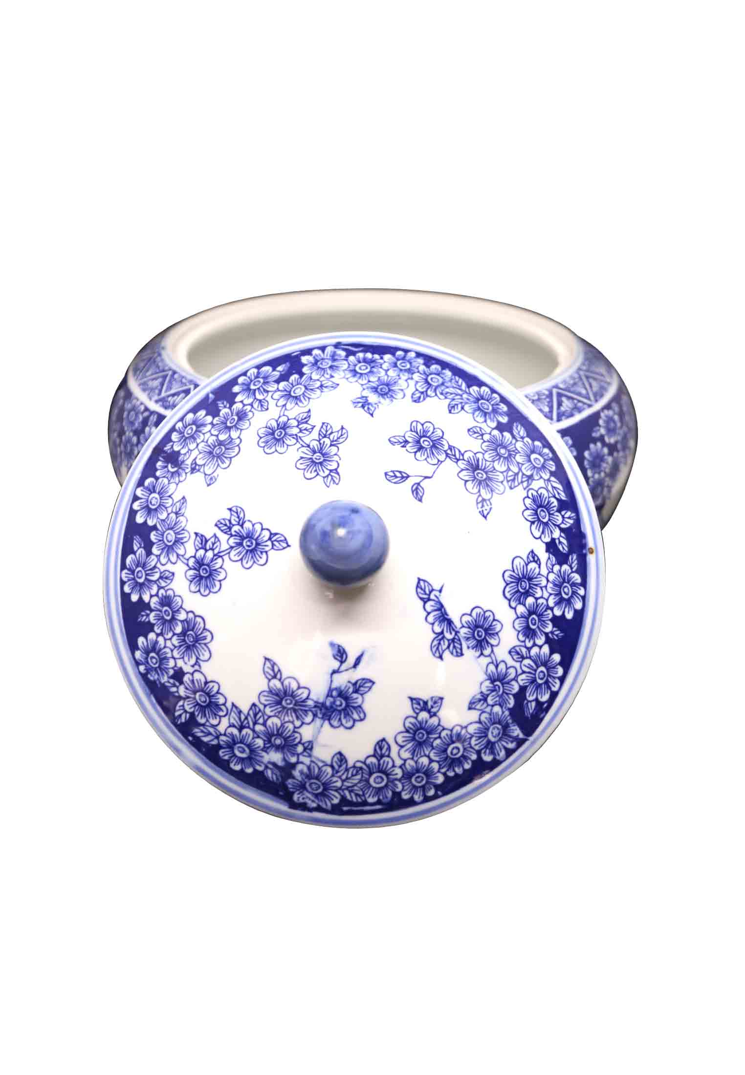 Blue and White Candy Pot