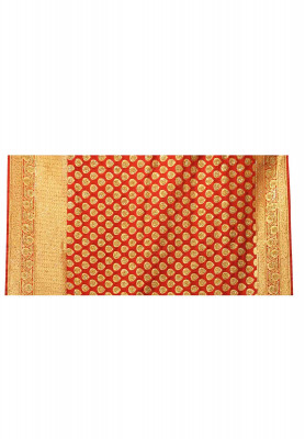 Red and Blue Benarasi Saree