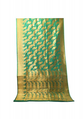 Paste and Golden Benarasi Saree
