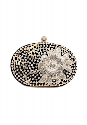 Black & Golden contrast Party Purse