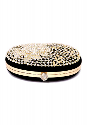 Black & Golden contrast Party Purse