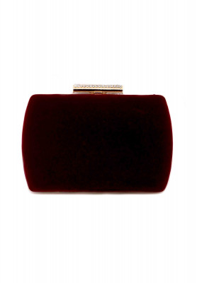 Golden & maroon contrast Party Purse