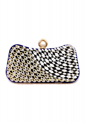 Unique design Blue color Party Purse