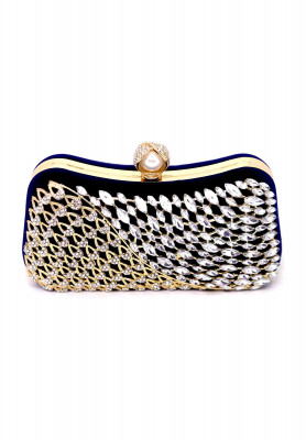 Unique design Blue color Party Purse