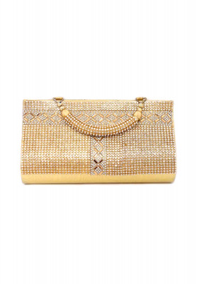  Golden Color Artificial leather Party Purse