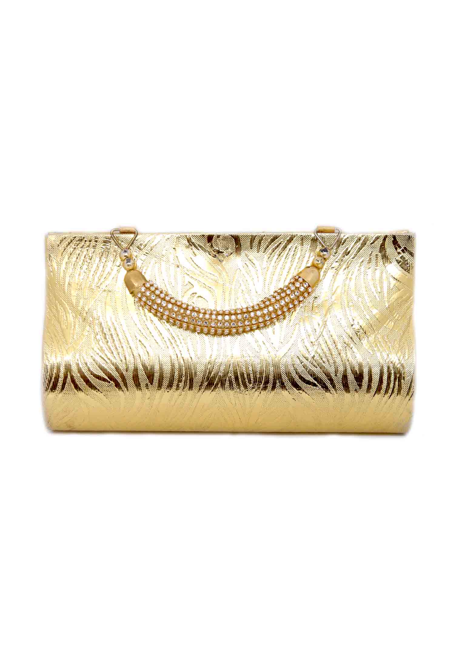  Golden Color Artificial leather Party Purse