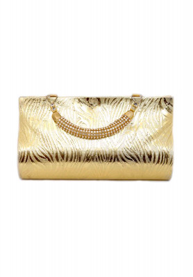  Golden Color Artificial leather Party Purse
