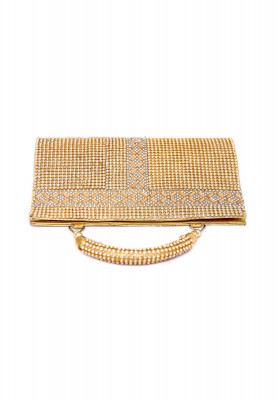  Golden Color Artificial leather Party Purse