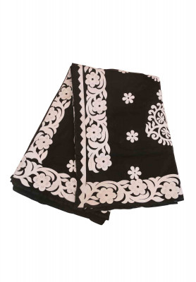 Silk aplick saree