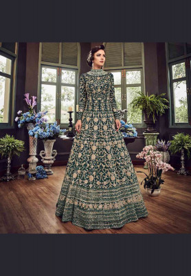 Swagat Violet Anarkali Dress