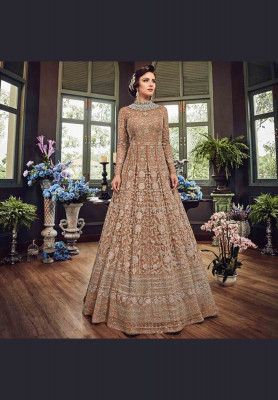 Swagat Violet Anarkali Dress