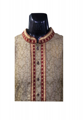 Golden Colored Katan Panjabi