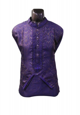 Blue Colored Katan Panjabi