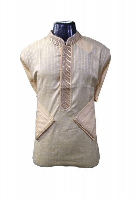 Golden Colored Cotton Panjabi