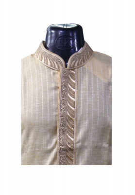 Golden Colored Cotton Panjabi