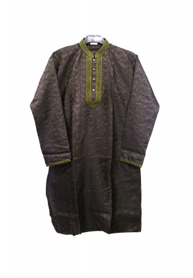 Deep Olive Katan Panjabi