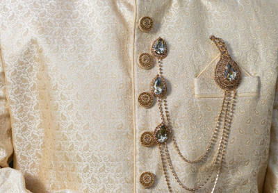  Unique Golden base  Sherwani for Rent