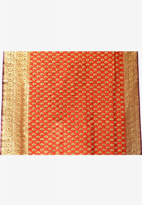 Red and Golden Benarasi Saree