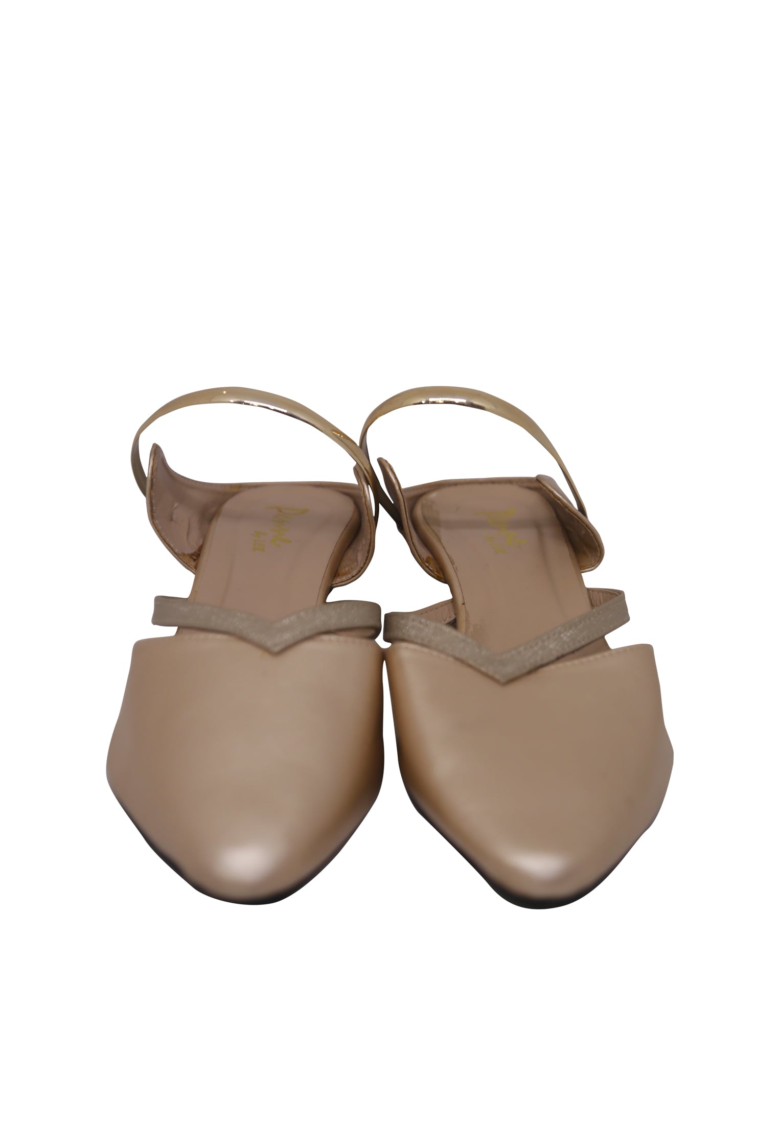Golden China Leather Box Heel