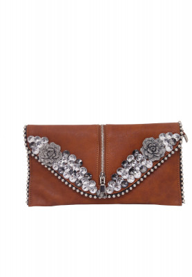 China Leather Brown Party Purse