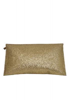 Golden Party Purse Made of China Leather
