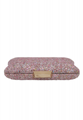 Pink China Leather Glittering Purse