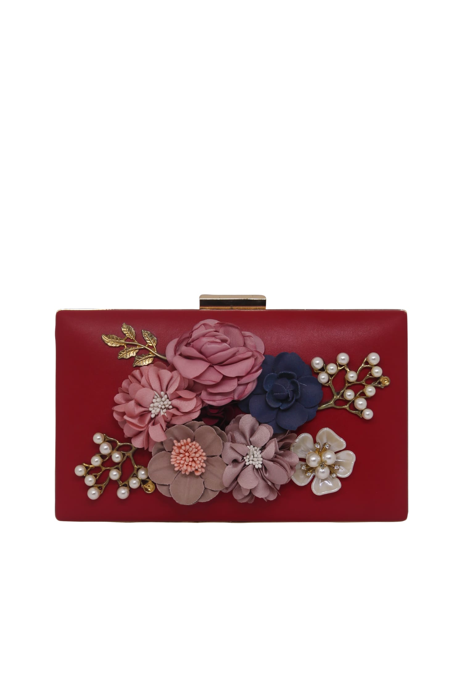 Red Chinese Leather Purse